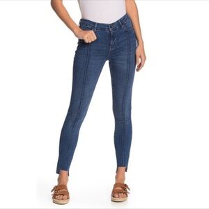 Free People Pintuck Skinny Jeans